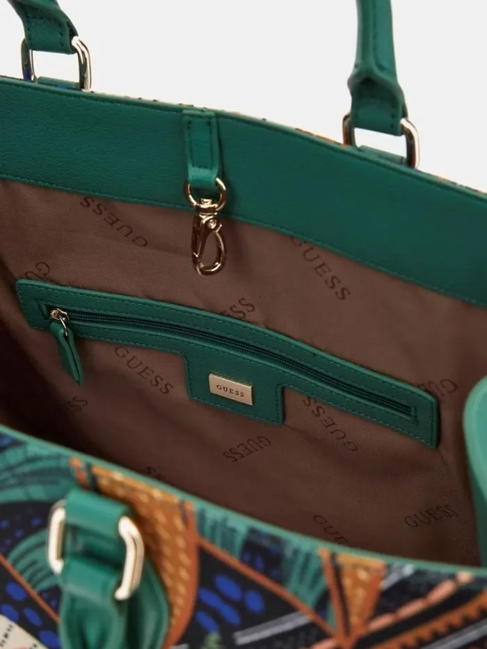 Women Summy Natureprint Handbag Multicolor Pattern Guess Handbags