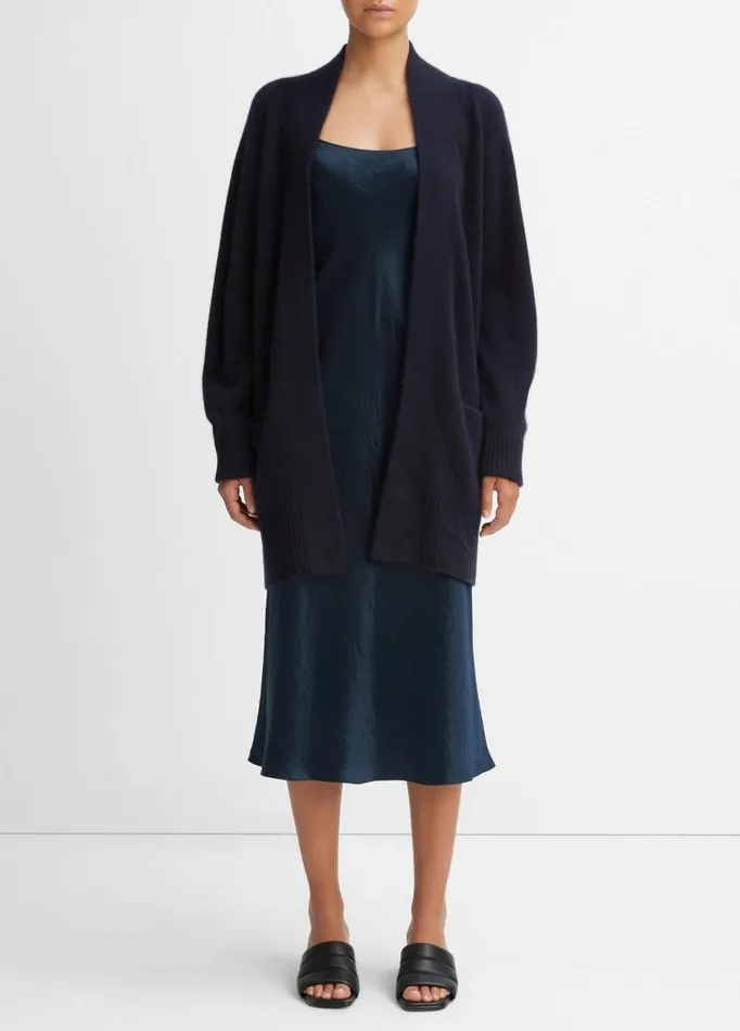 Women Sweaters Vince Cashmere OpenFront Cardigan Coastal Blue