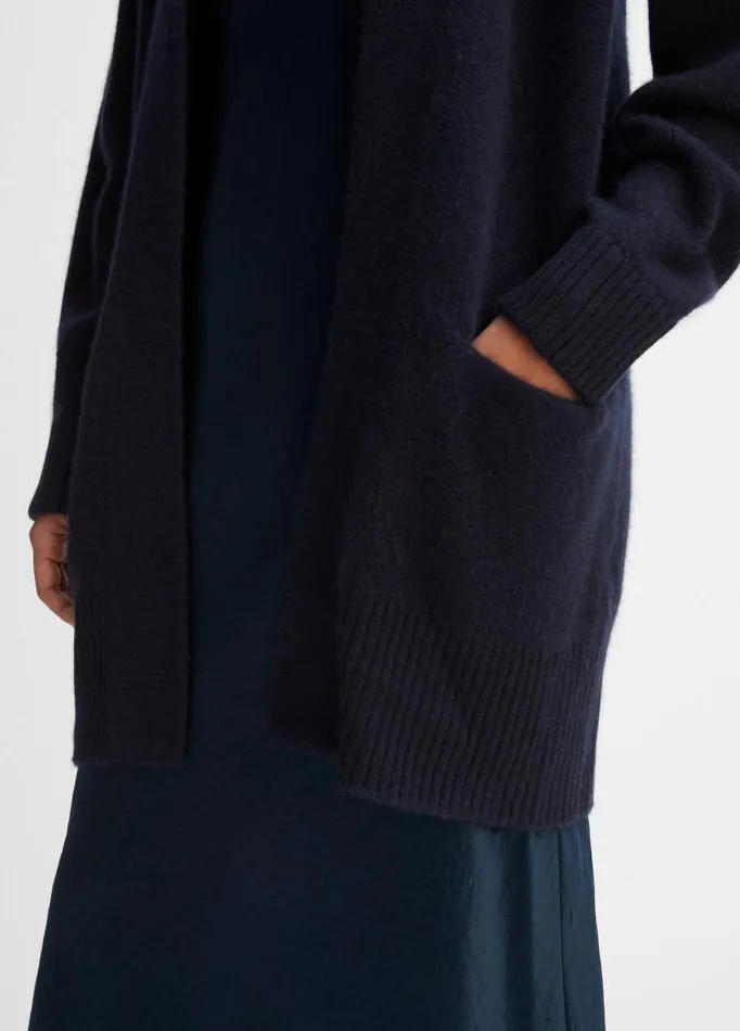 Women Sweaters Vince Cashmere OpenFront Cardigan Coastal Blue