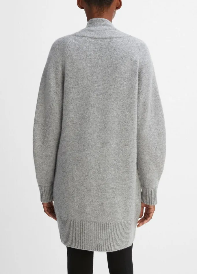 Women Sweaters Vince Cashmere OpenFront Cardigan Medium Heather Grey