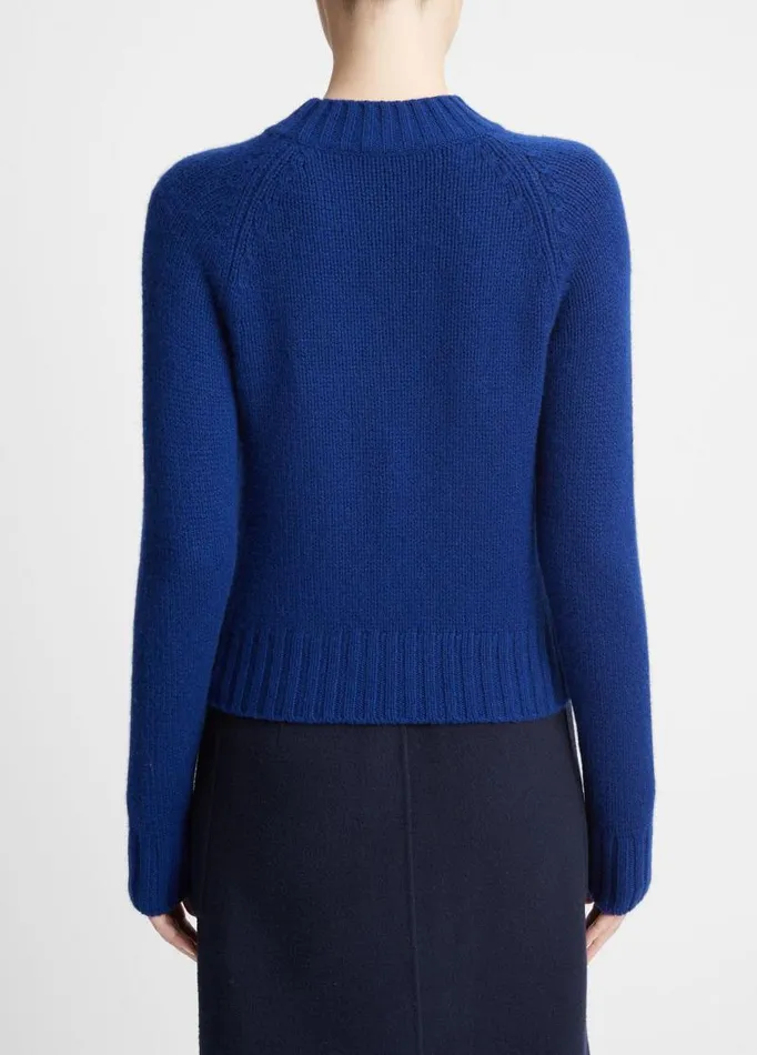 Women Sweaters Vince Cashmere Shrunken Mock Neck Sweater Caspian