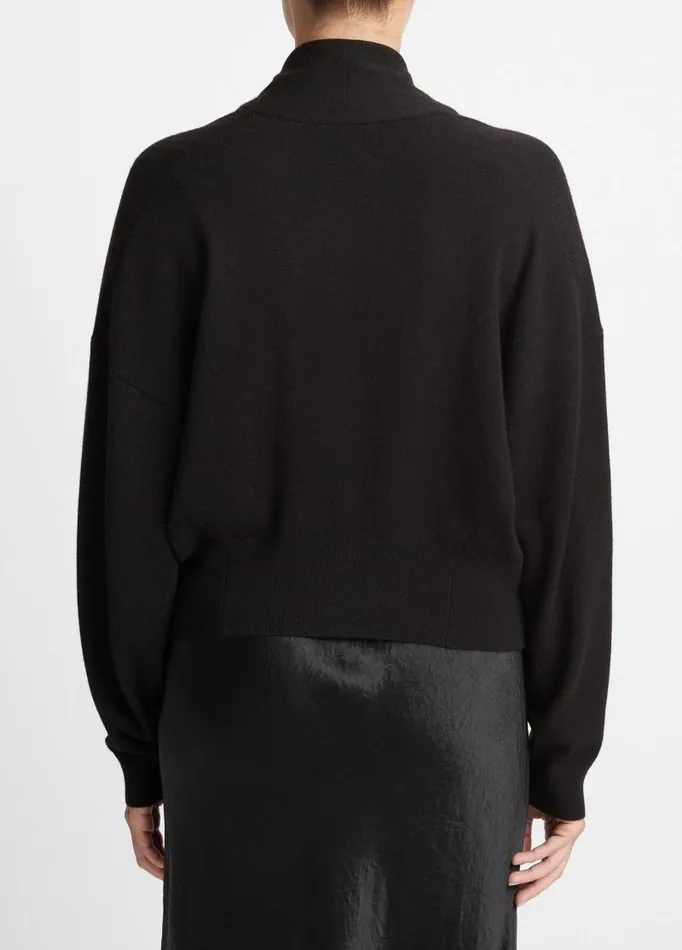 Women Sweaters Vince DrapeFront Cardigan Black