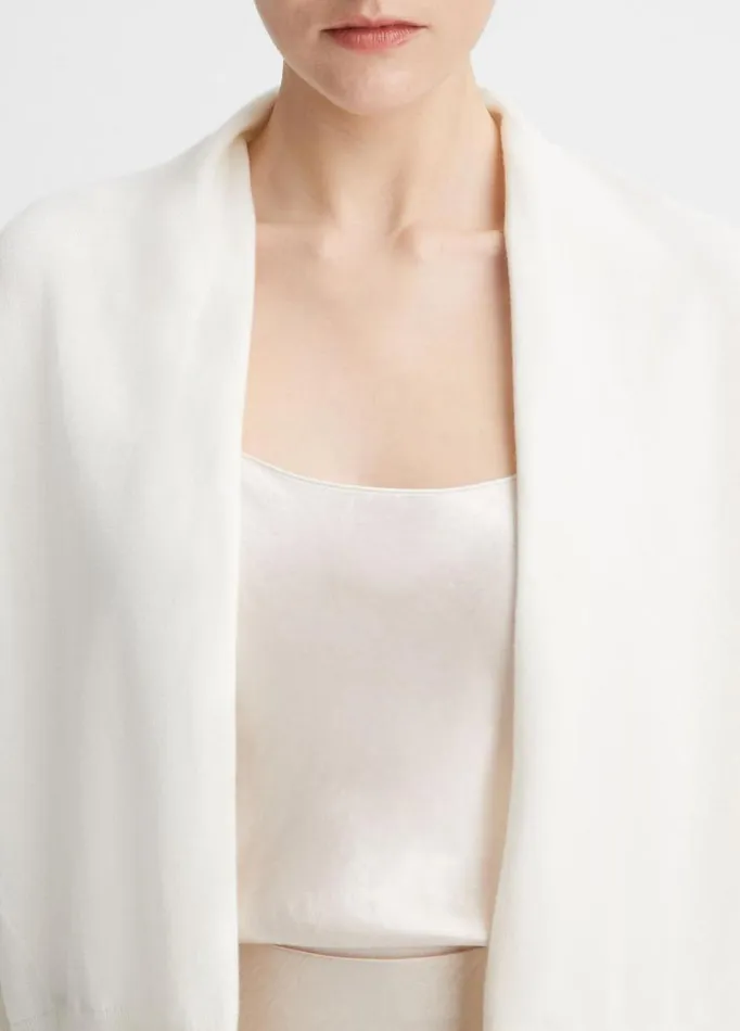 Women Sweaters Vince DrapeFront Cardigan Off White
