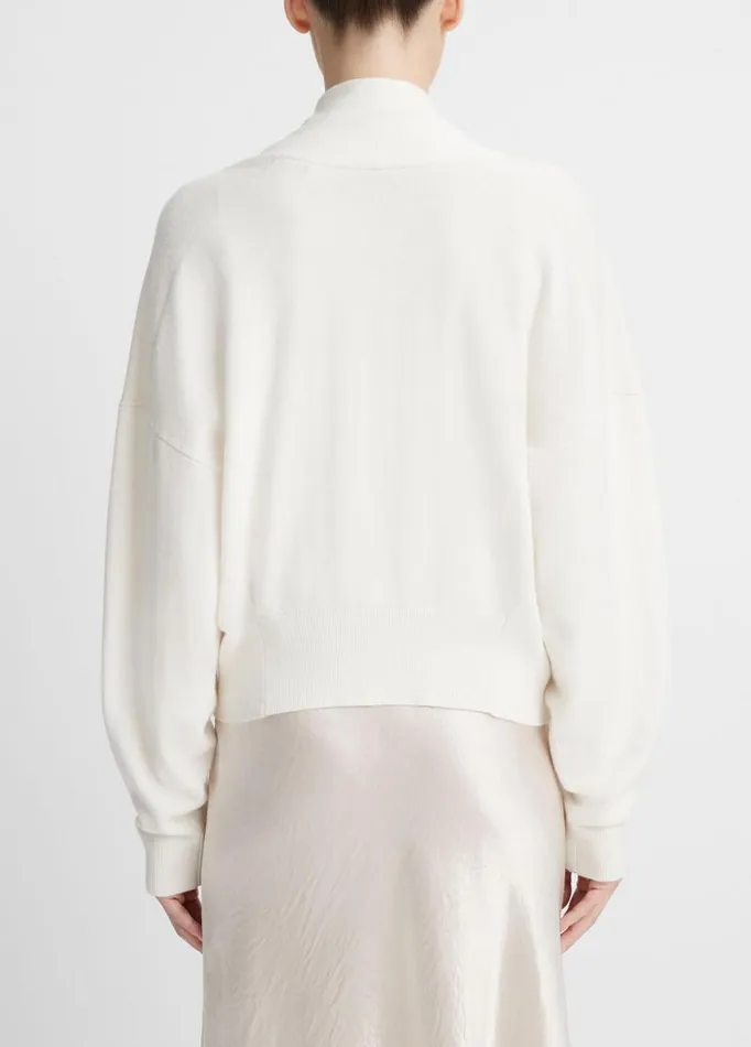 Women Sweaters Vince DrapeFront Cardigan Off White
