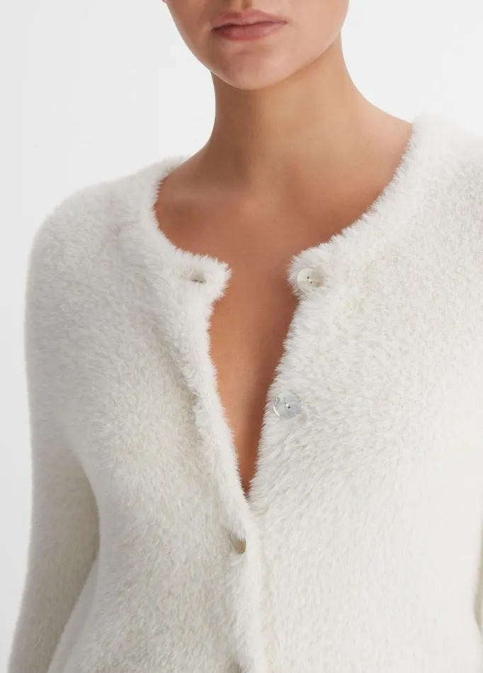 Women Sweaters Vince Eyelash Cardigan Off White