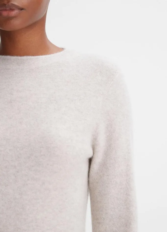 Women Sweaters Vince Plush Cashmere Crew Neck Sweater Marble
