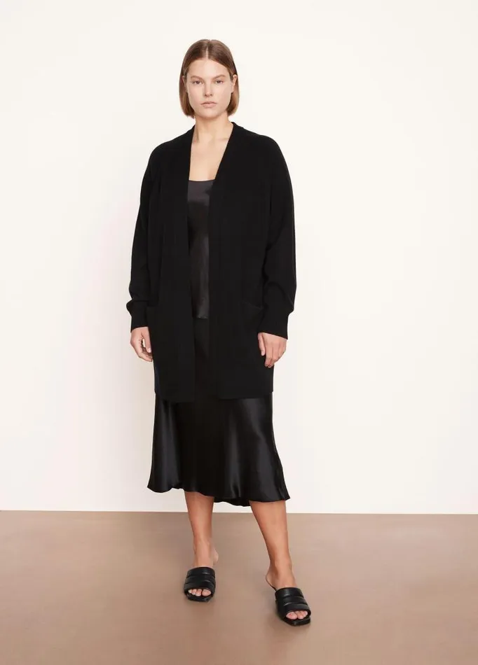 Women Sweaters Vince Raglan Sleeve Cardigan Black