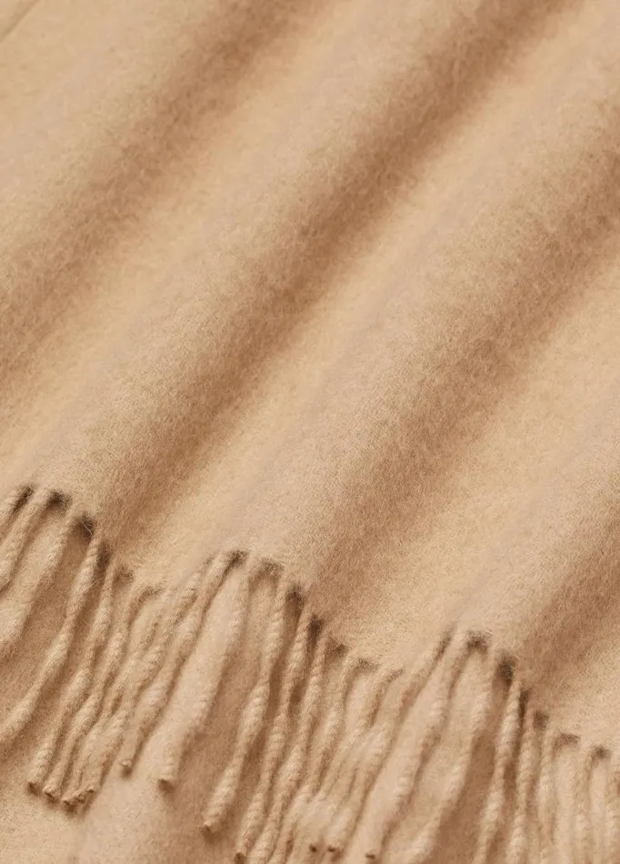 Women Sweaters Vince Wool And Cashmere DoubleFace Cape Camel