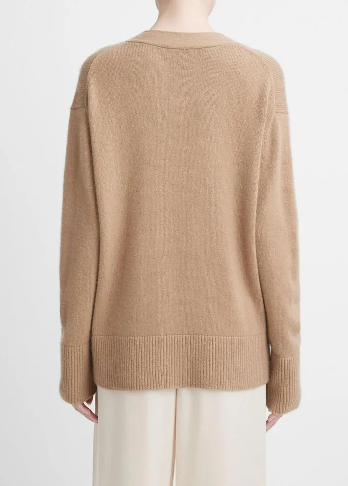 Women Sweaters Vince Wool And Cashmere Weekend Cardigan Sandshell