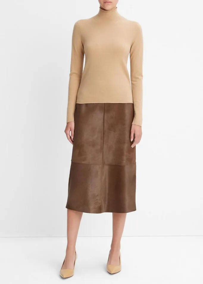 Women Sweaters Vince WoolBlend Slim Turtleneck Sweater Cashew