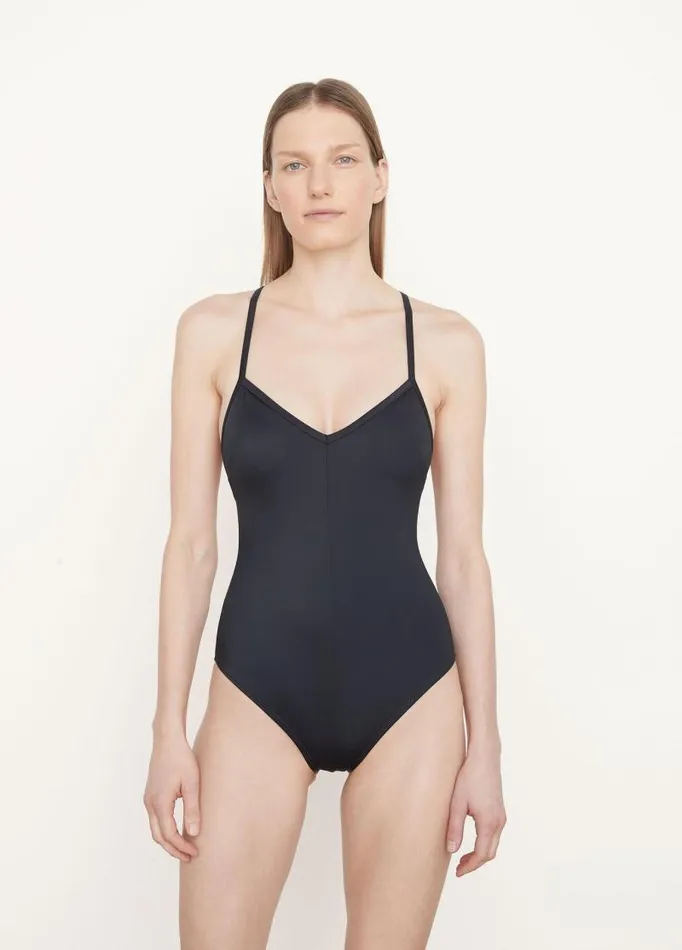 Women Swim Vince Nu Swim Seaweed Suit Black