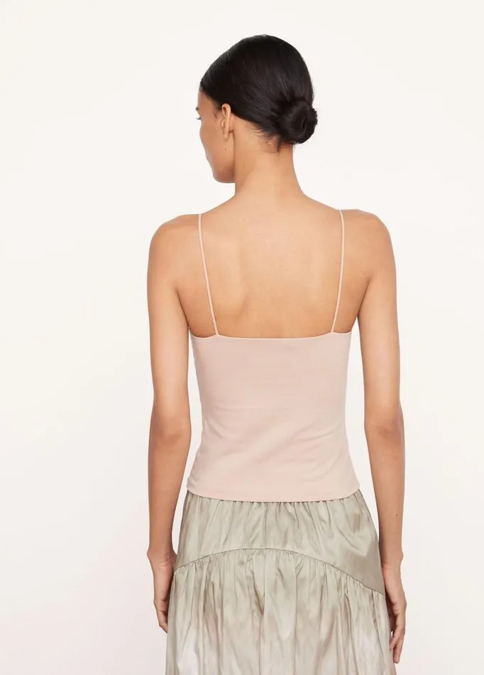 Women TShirts Vince Pima Cotton Camisole Chamois