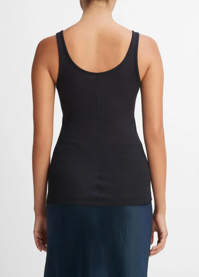 Women TShirts Vince Scoop Neck Tank Coastal Blue