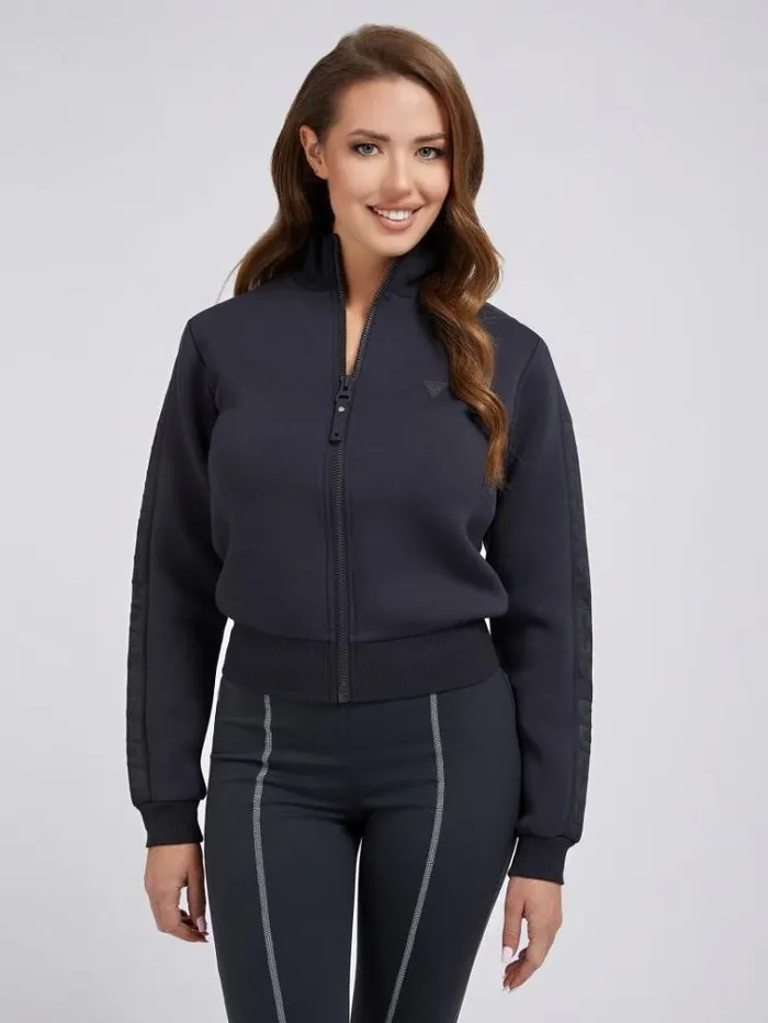 Women Tech Scuba Sweatshirt Blue Guess Knitwear And Sweatshirts