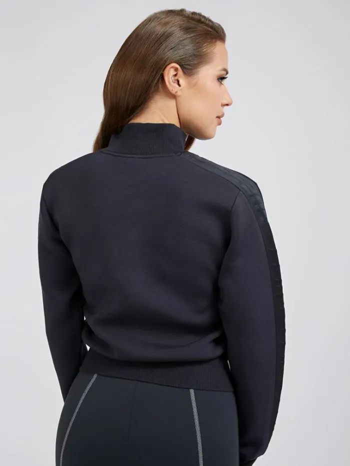 Women Tech Scuba Sweatshirt Blue Guess Knitwear And Sweatshirts