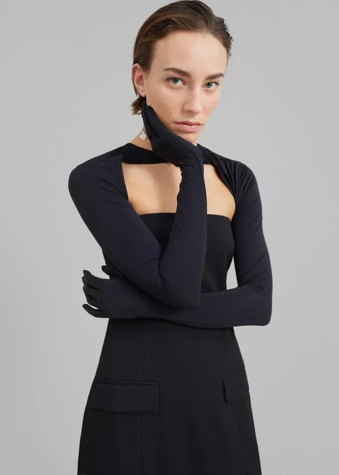 Women The Frankie Shop Accessories Anna October Amy Bolero Top Black