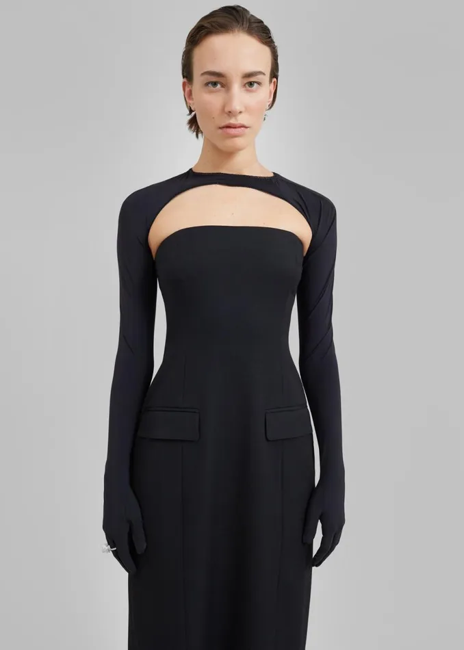 Women The Frankie Shop Accessories Anna October Amy Bolero Top Black