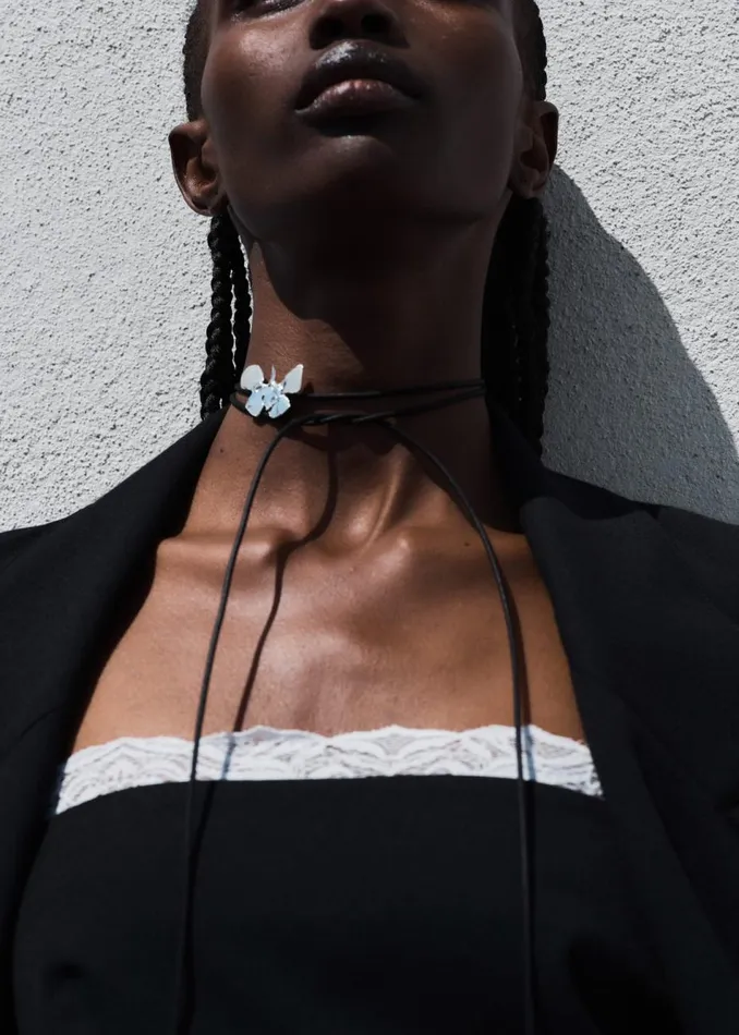 Women The Frankie Shop Accessories Beaufille Papillon Necklace Blacksilver
