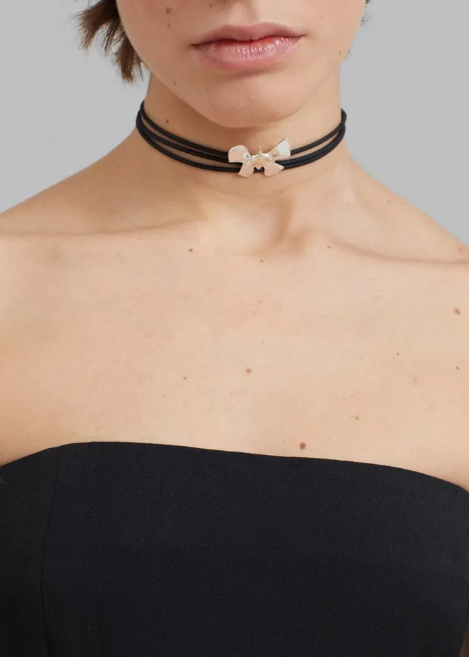 Women The Frankie Shop Accessories Beaufille Papillon Necklace Blacksilver