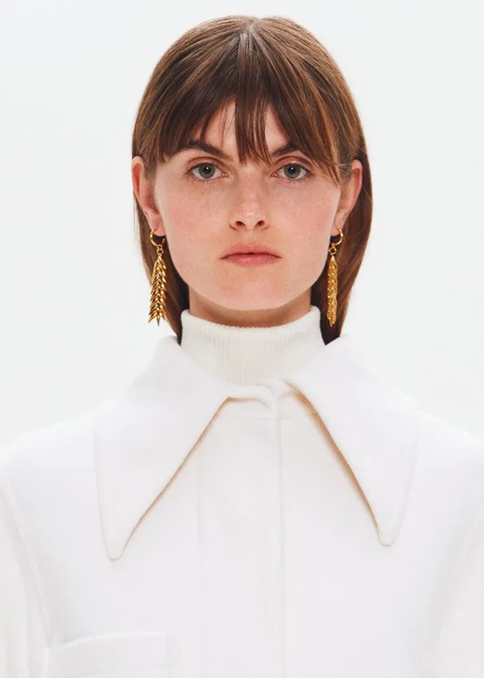 Women The Frankie Shop Accessories Bevza Spikelet Medium Earrings Gold