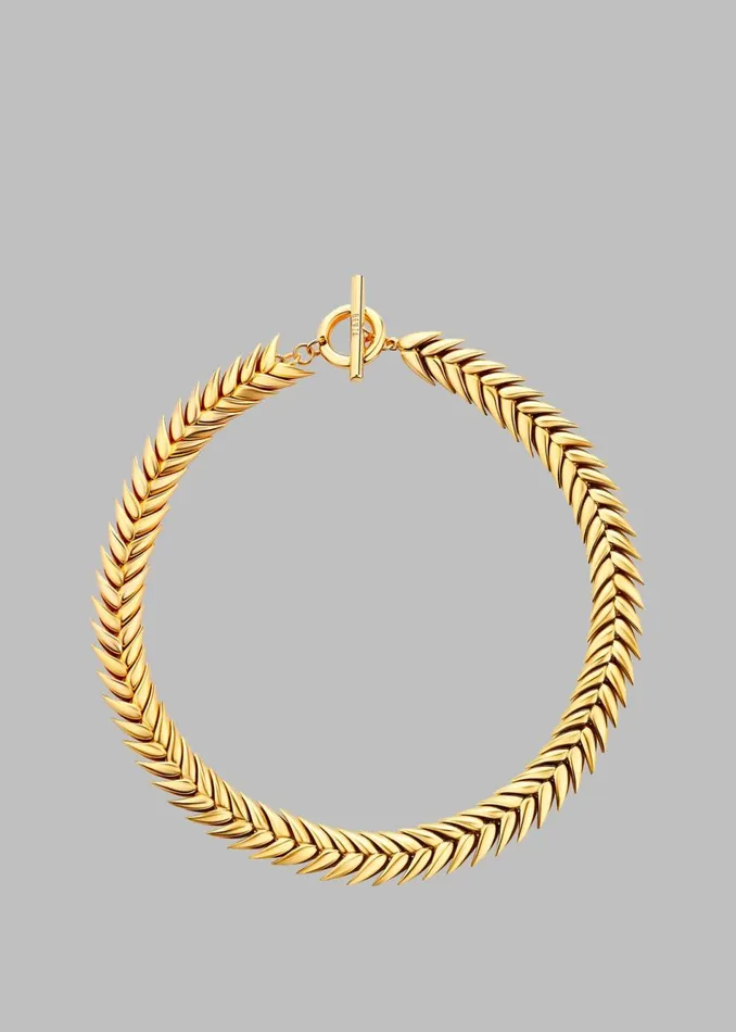 Women The Frankie Shop Accessories Bevza Spikelet Necklace Gold