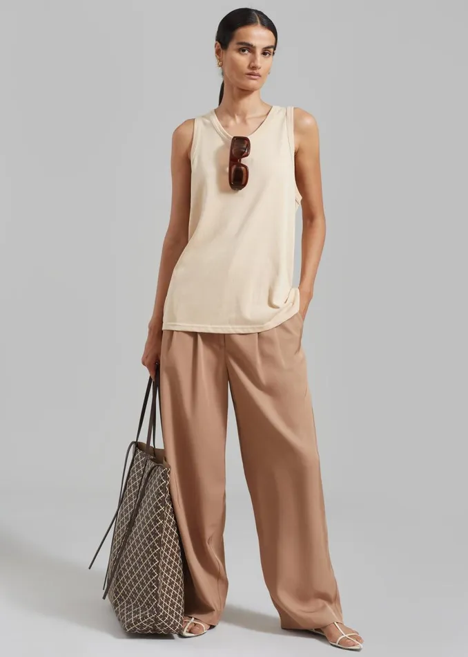 Women The Frankie Shop Accessories By Malene Birger Abrille Bag Coffee Bean