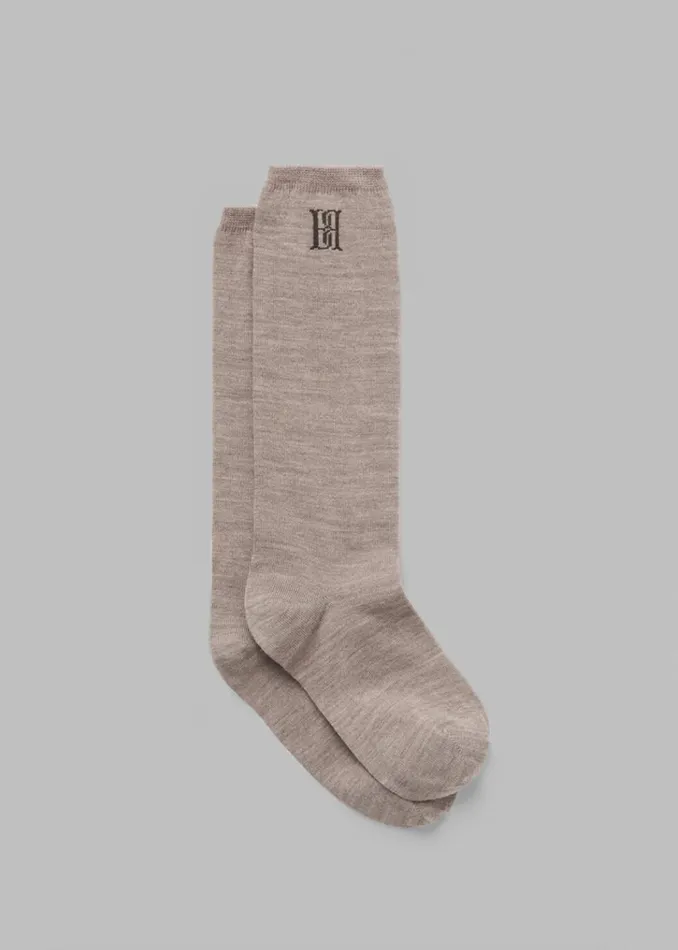 Women The Frankie Shop Accessories By Malene Birger Leiann Socks Warm Brown