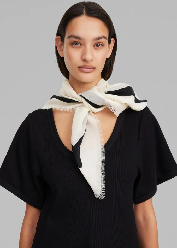 Women The Frankie Shop Accessories By Malene Birger Monlo Scarf Black