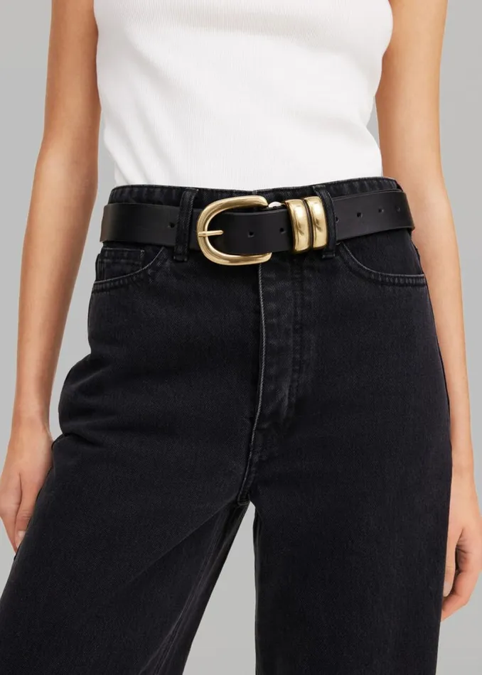 Women The Frankie Shop Accessories By Malene Birger Zoira Belt Black