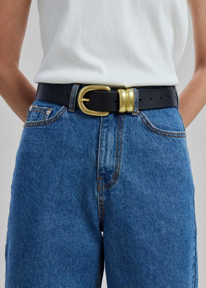 Women The Frankie Shop Accessories By Malene Birger Zoira Belt Black