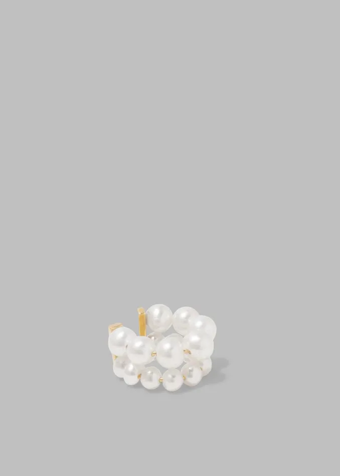 Women The Frankie Shop Accessories Completedworks Best Mistake Ear Cuff Pearlgold Vermeil Women The Frankie Shop Accessories Completedworks Best Mistake Ear Cuff Pearlgold Vermeil