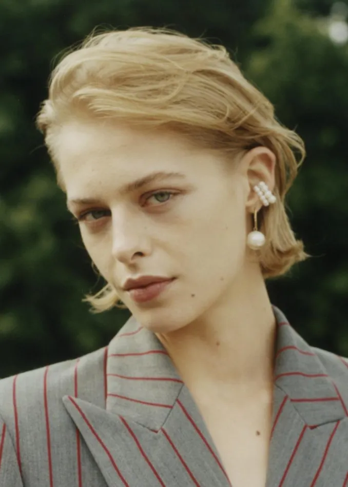 Women The Frankie Shop Accessories Completedworks Best Mistake Ear Cuff Pearlgold Vermeil