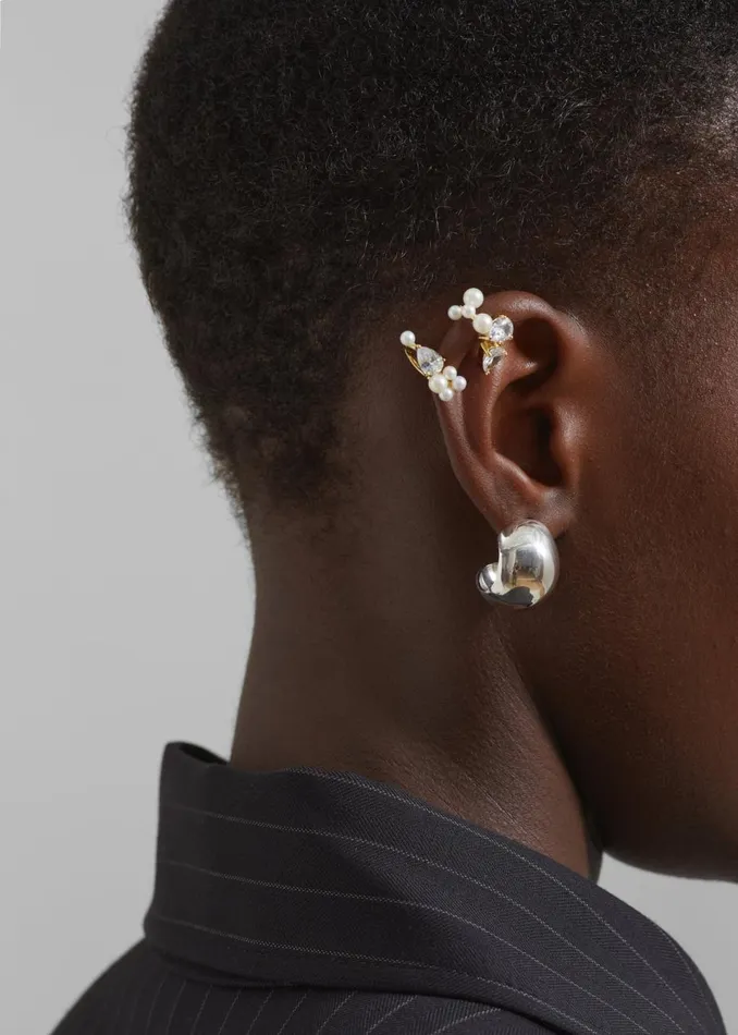 Women The Frankie Shop Accessories Completedworks Chasing Shadows III Ear Cuff Pearlzirconiagold Verm