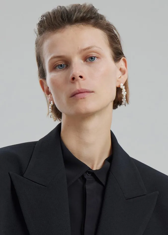 Women The Frankie Shop Accessories Completedworks Every Cloud Has A Silver Lining Earrings Pearlsterli