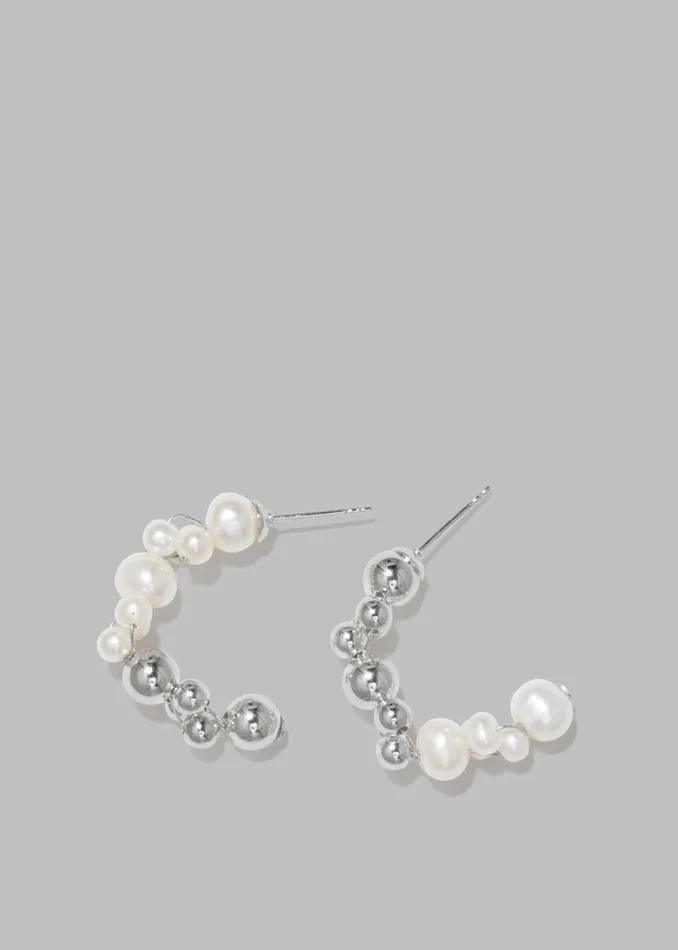 Women The Frankie Shop Accessories Completedworks Every Cloud Has A Silver Lining Earrings Pearlsterli