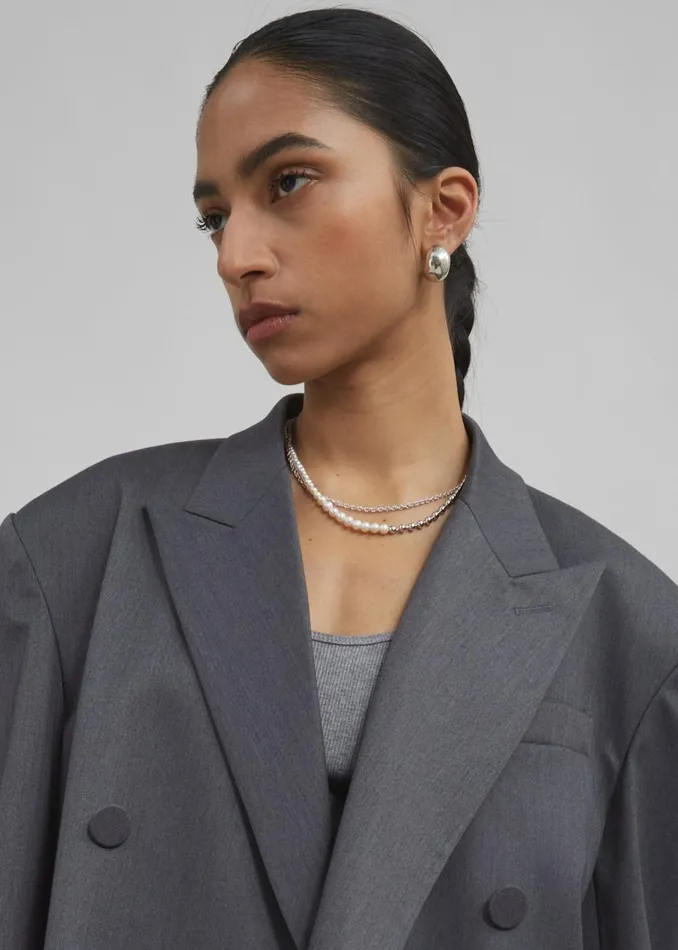Women The Frankie Shop Accessories Completedworks Forgotten Seas Necklace Pearlrhodium Plate Women The Frankie Shop Accessories Completedworks Forgotten Seas Necklace Pearlrhodium Plate