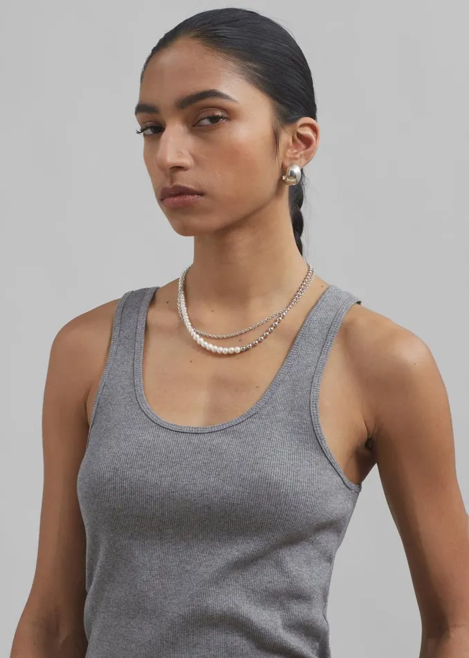 Women The Frankie Shop Accessories Completedworks Forgotten Seas Necklace Pearlrhodium Plate