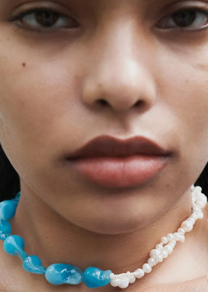 Women The Frankie Shop Accessories Completedworks Parade Of Possibilities II Necklace Pearlblue