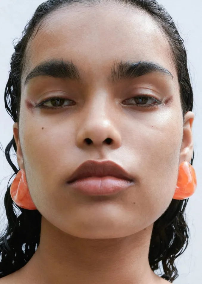 Women The Frankie Shop Accessories Completedworks Randomised Organic Shape Earrings Orange