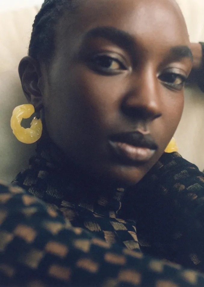 Women The Frankie Shop Accessories Completedworks Ruffle BioResin Earrings Yellow