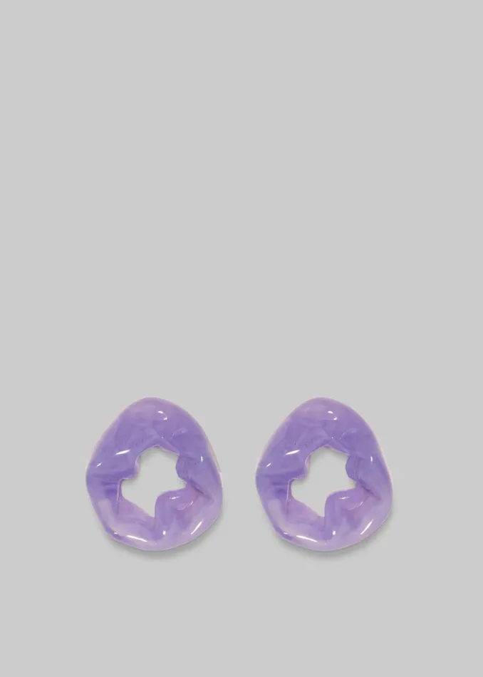 Women The Frankie Shop Accessories Completedworks Scrunch BioResin Earrings Lilac Women The Frankie Shop Accessories Completedworks Scrunch BioResin Earrings Lilac