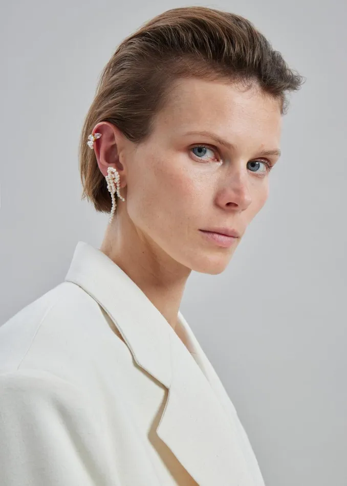 Women The Frankie Shop Accessories Completedworks The Break Between The Clouds Earrings Pearlgold Verm