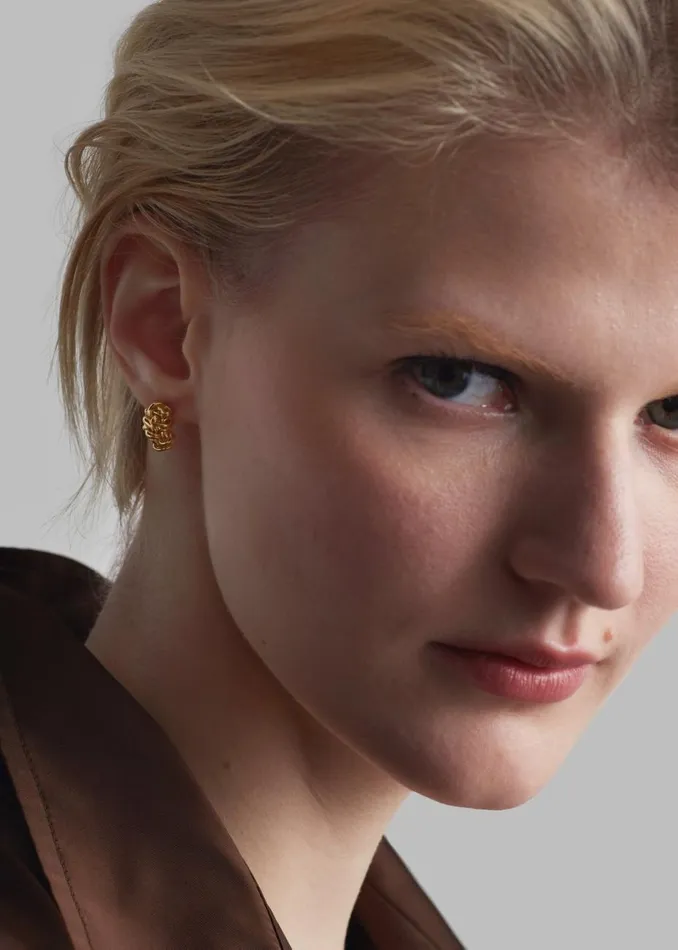 Women The Frankie Shop Accessories Completedworks The Paths Of Memory Earrings Gold Vermeil