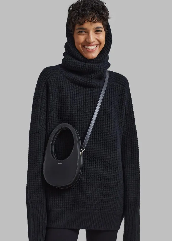 Women The Frankie Shop Accessories Coperni Crossbody Mini Swipe Bag Black