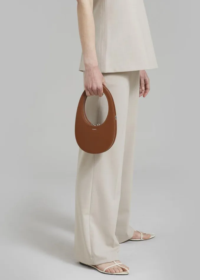 Women The Frankie Shop Accessories Coperni Crossbody Mini Swipe Bag Camel