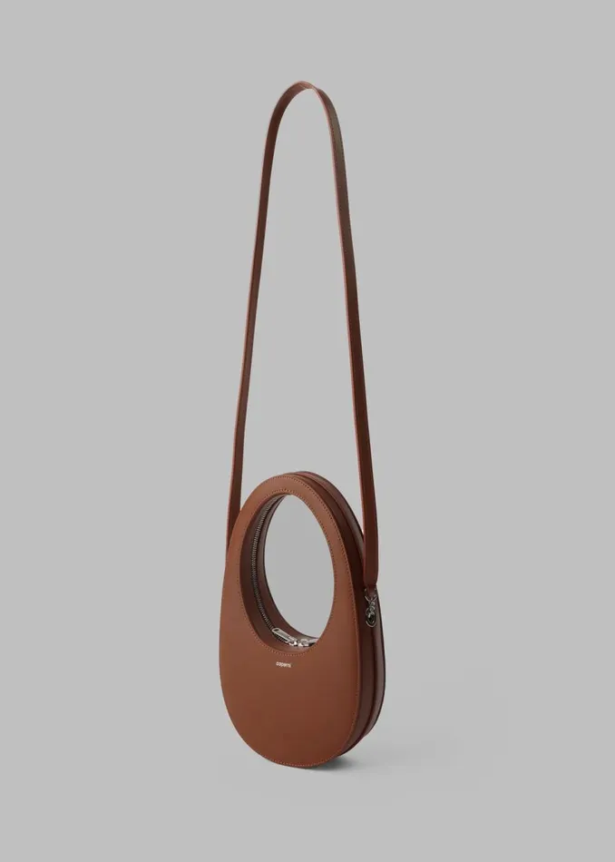 Women The Frankie Shop Accessories Coperni Crossbody Mini Swipe Bag Camel