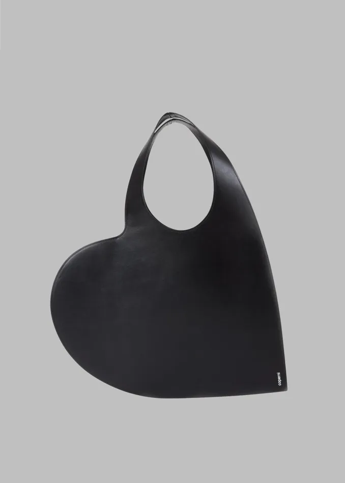 Women The Frankie Shop Accessories Coperni Heart Tote Bag Black