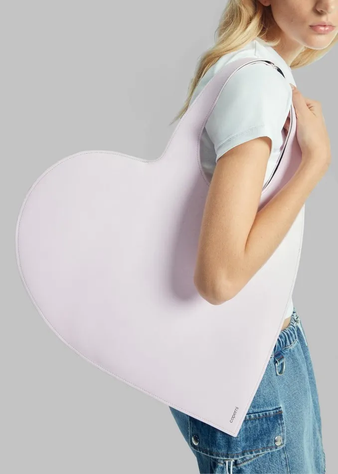 Women The Frankie Shop Accessories Coperni Heart Tote Bag Light Pink