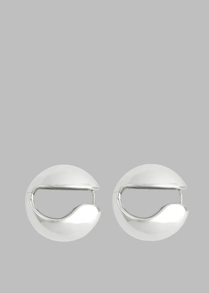 Women The Frankie Shop Accessories Coperni Logo Earrings Silver