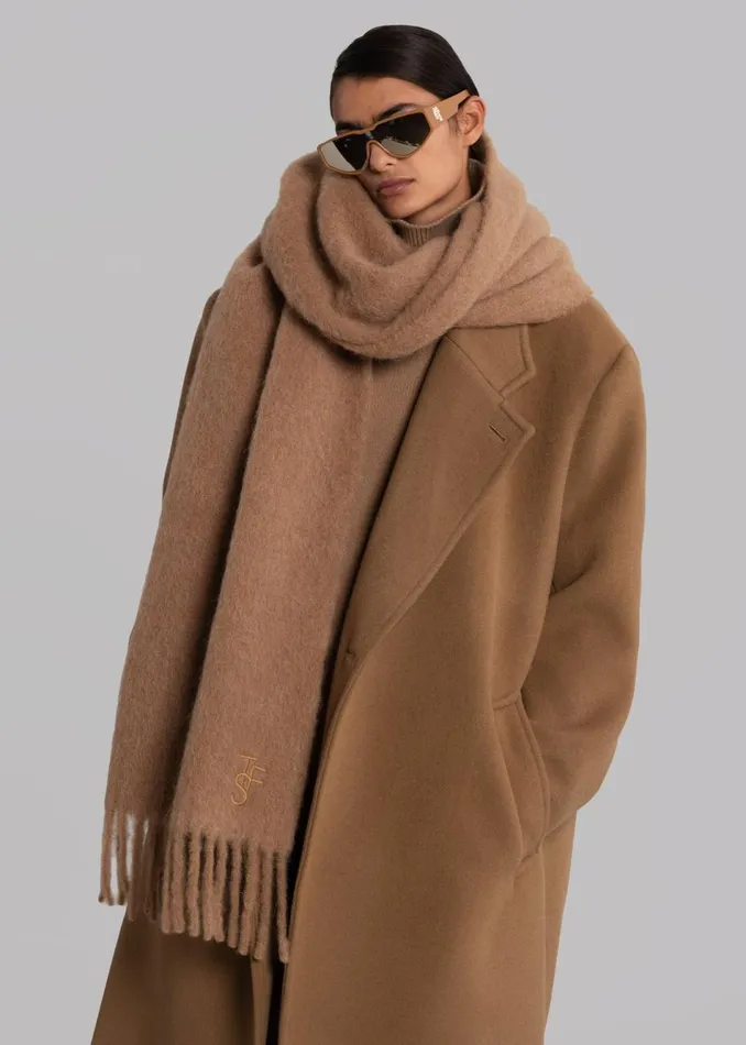 Women The Frankie Shop Accessories Frankie Lanne Scarf Camel